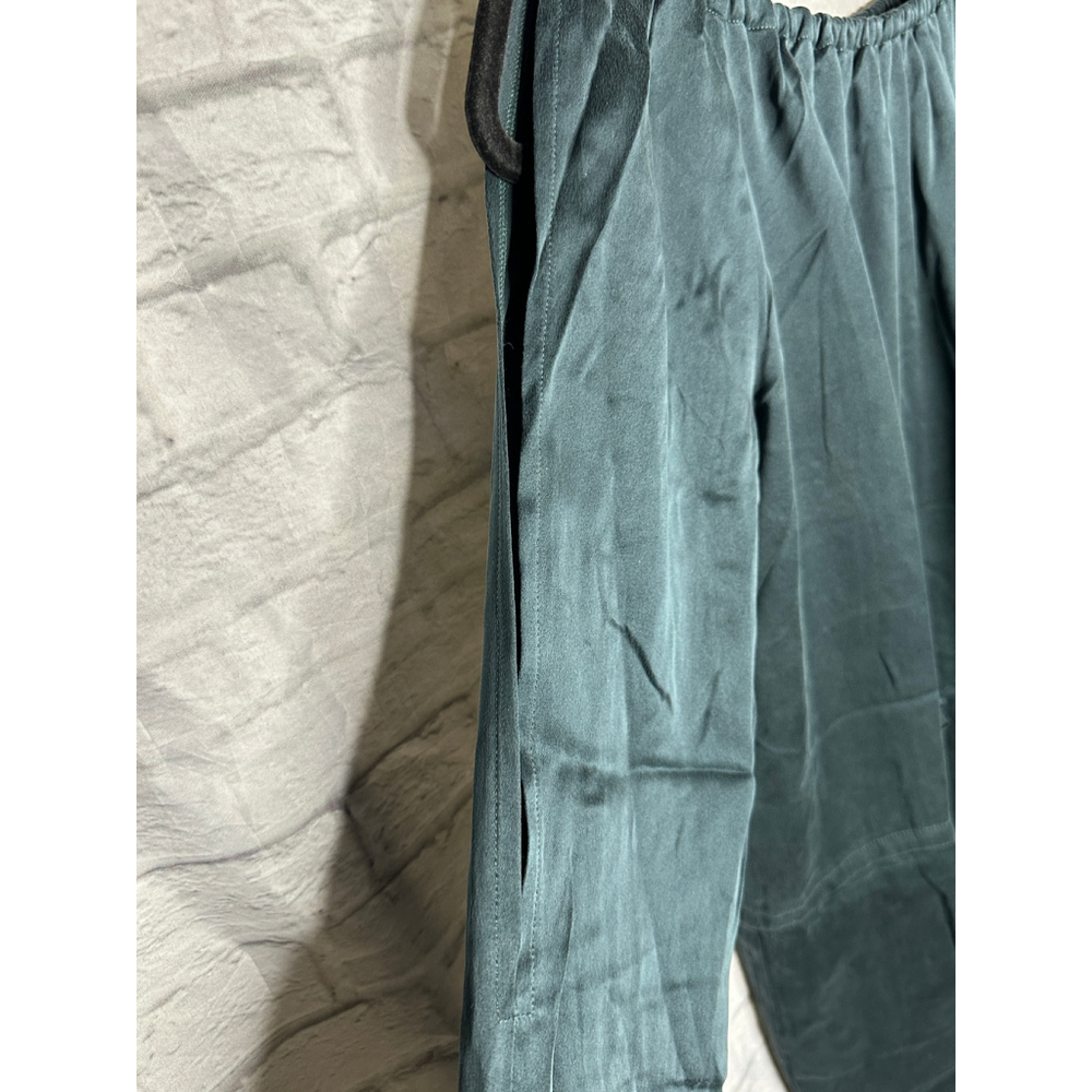 Chaser NWT Green Tencel Off Shoulder Boho Tunic Mini Dress Medium - Picture 6 of 8